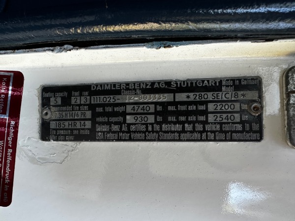 Used-1970-Mercedes-Benz-280SE