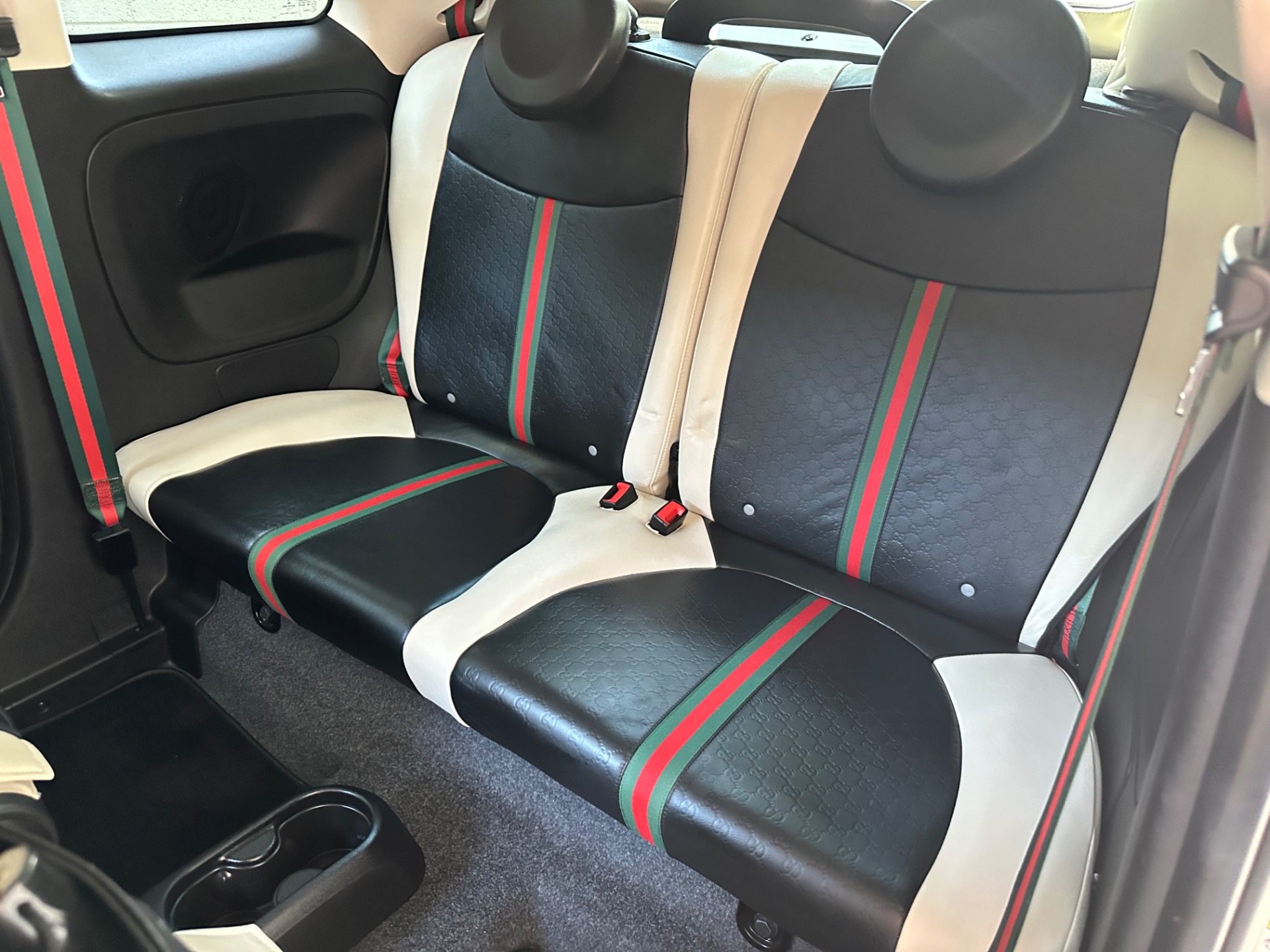 Fiat 500 gucci clearance seat belts for sale